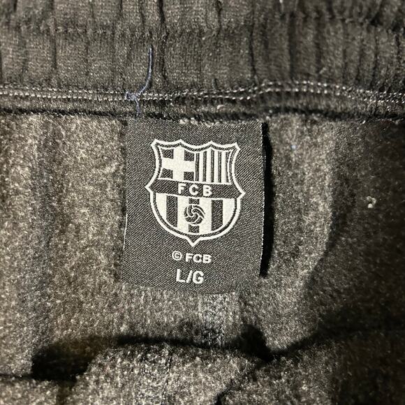 FCB Football Club Barcelona Jogger Pants Mens Size L Gray Barca Athletic Running - Picture 6 of 8